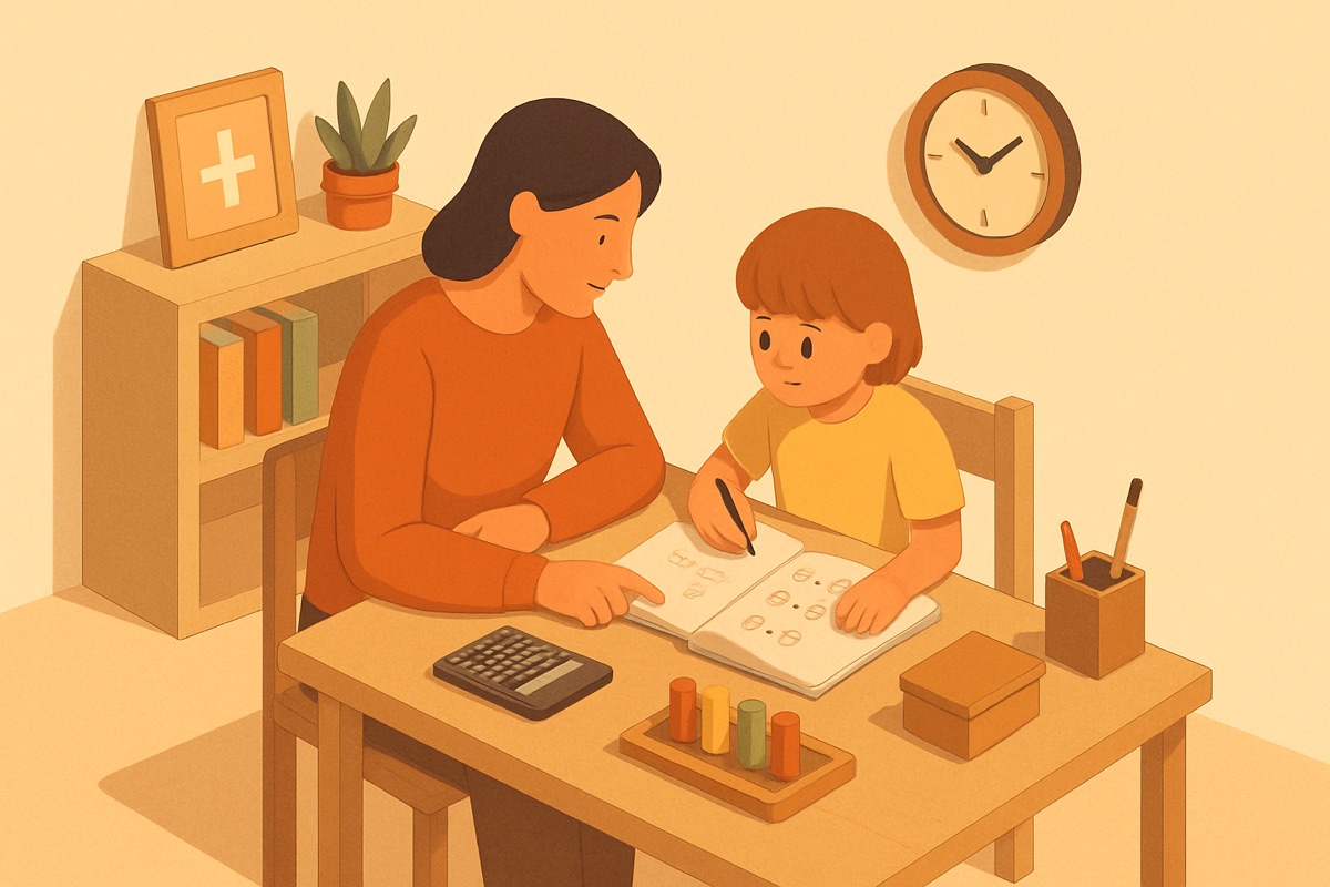 Building a Home Math Corner With Stuff You Already Own
