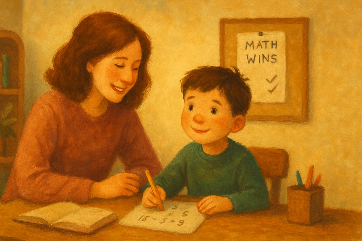 Building a Math Wins Board: A Home Ritual for Confidence