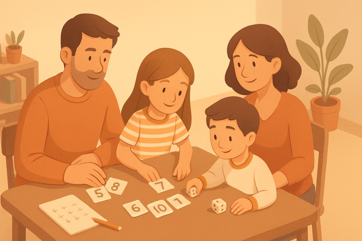 Cooperative Math Games Where the Family Wins Together